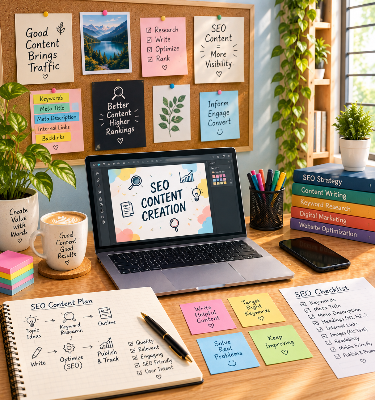 SEO content planning and optimization process